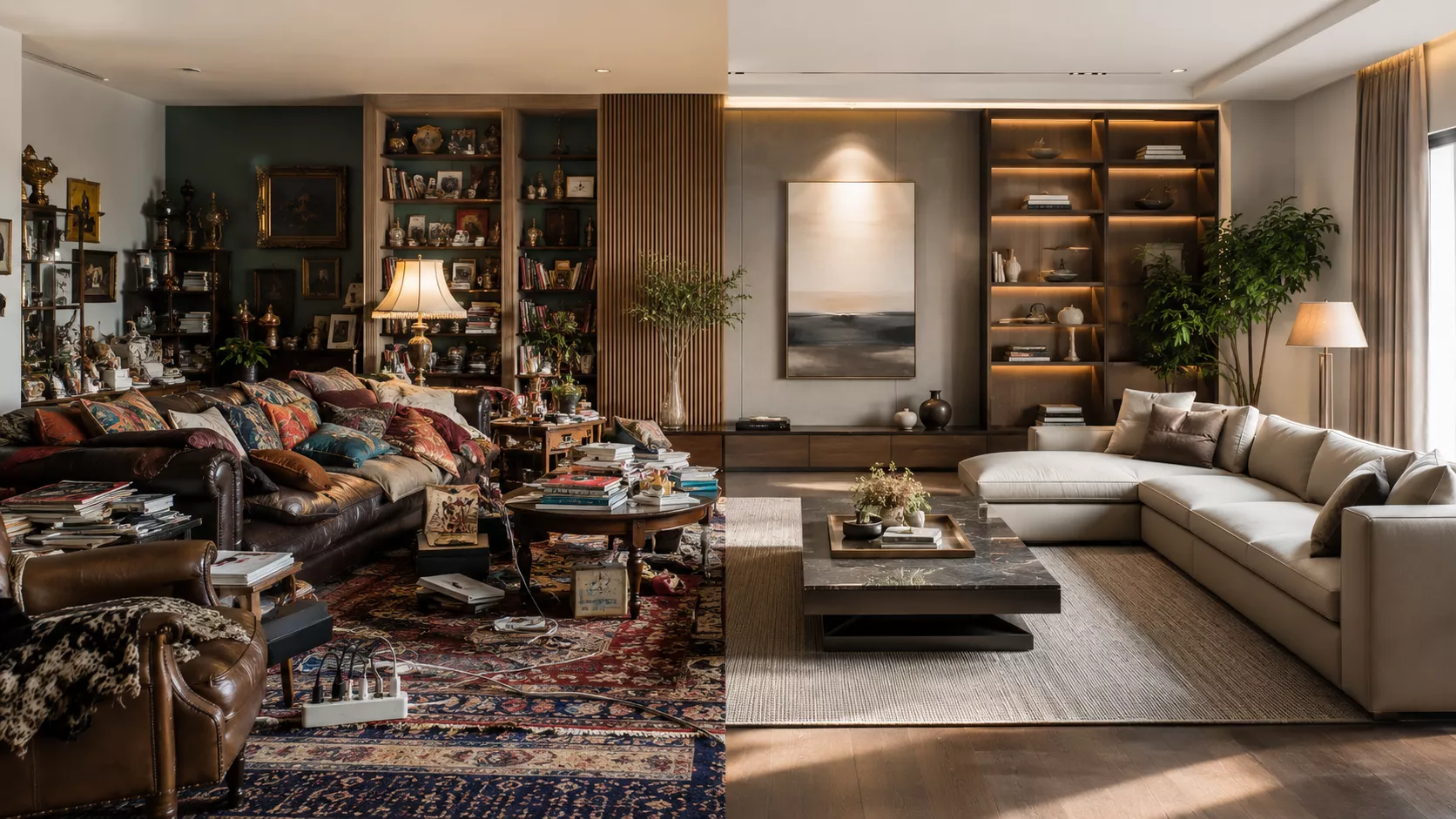 The difference between decoration and interior design is clearly evident in a practical, professional manner.
